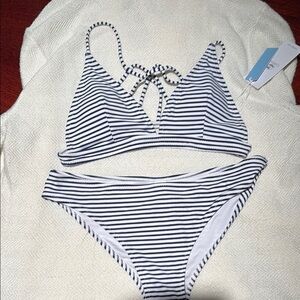 Striped Bikini Set